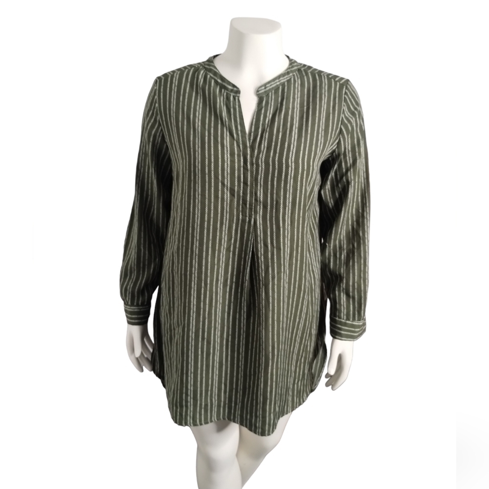 New directions Boho, Flowy, Loose Comfy Pullover Striped‎ Tunic LARGE